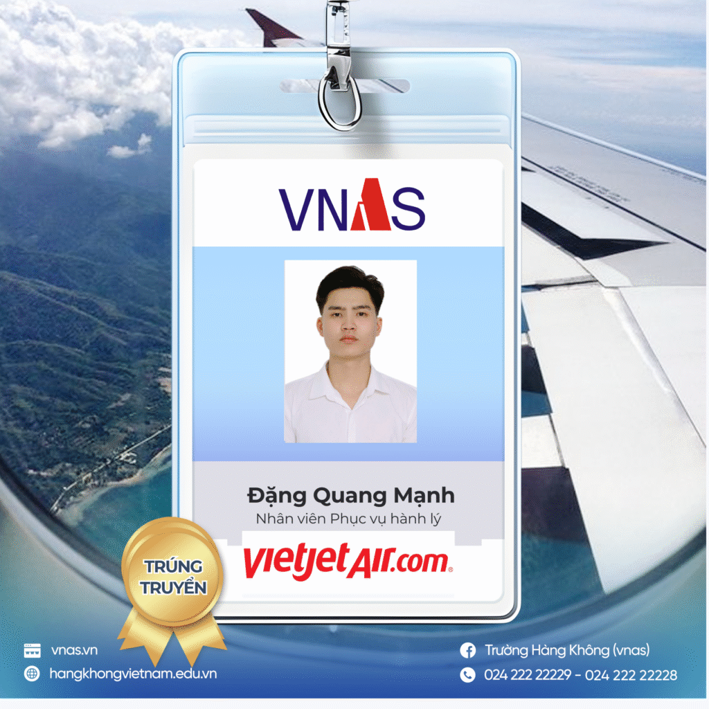 CHÚC MỪNG HỌC VIÊN VNAS TRÚNG TUYỂN HÃNG HÀNG KHÔNG VIETJET